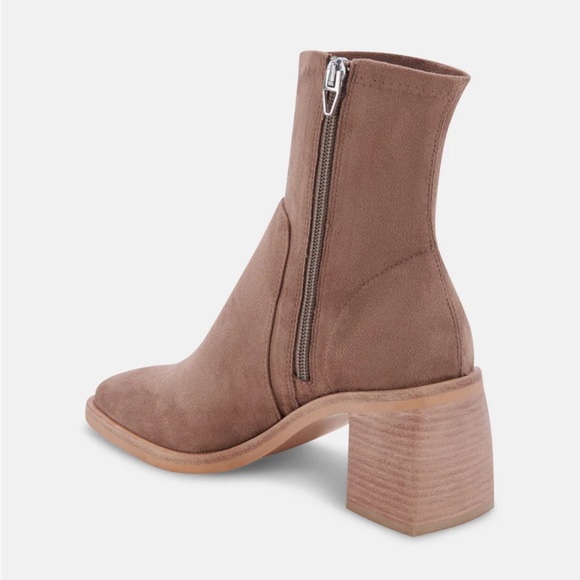 Dolce Vita Indiga Truffle Stella Suede Booties - Picture 3 of 10